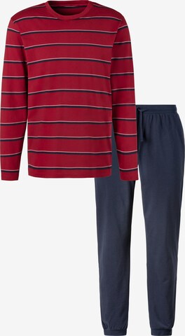 H.I.S Long Pajamas in Red: front