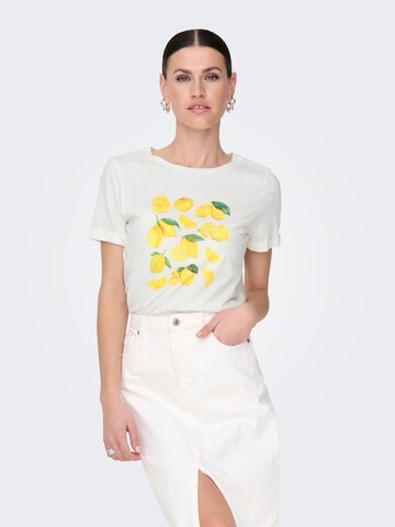 T-shirt 'JDYKITTY' JDY en blanc : devant