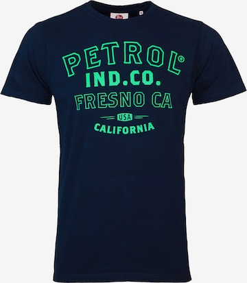 Petrol Industries Shirt 'Classic Print' in Blau: predná strana
