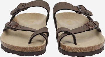 ROHDE T-Bar Sandals in Brown