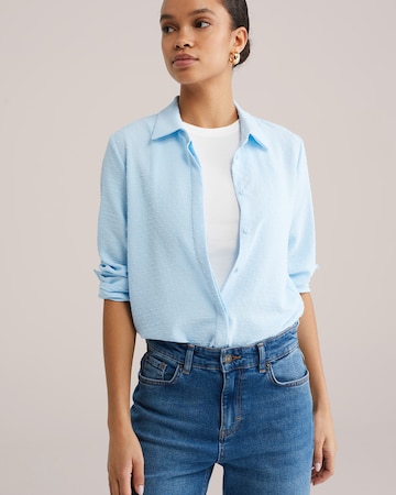 Chemisier WE Fashion en bleu : devant