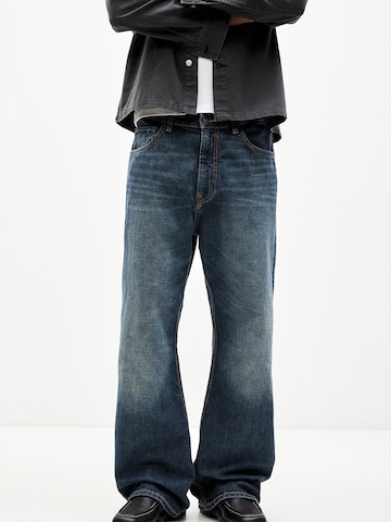 Baggy Jean Pull&Bear en bleu : devant