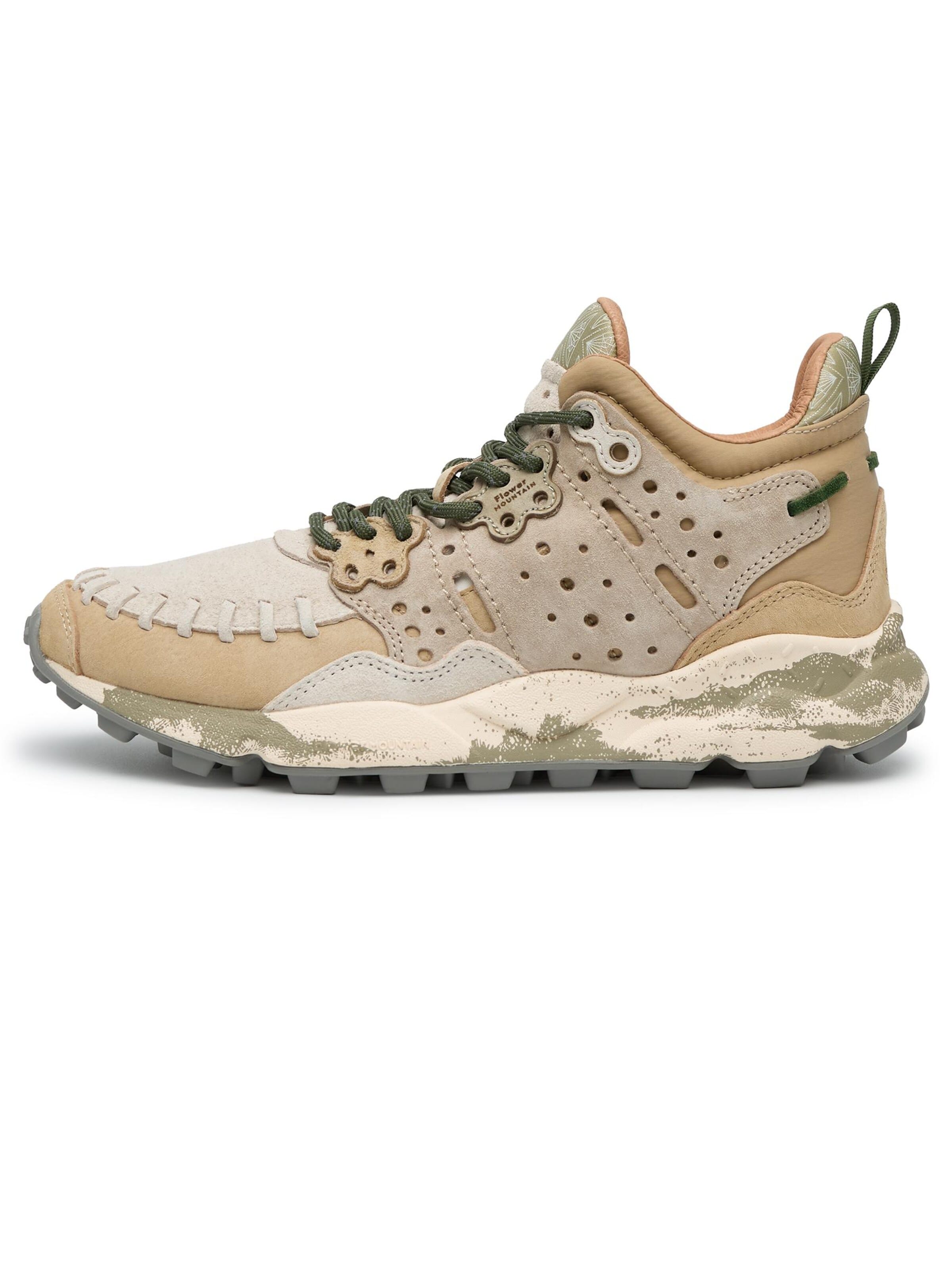 Flower Mountain Sneakers 'MUSTARD WALNUT UNI L.E.' in Beige: front