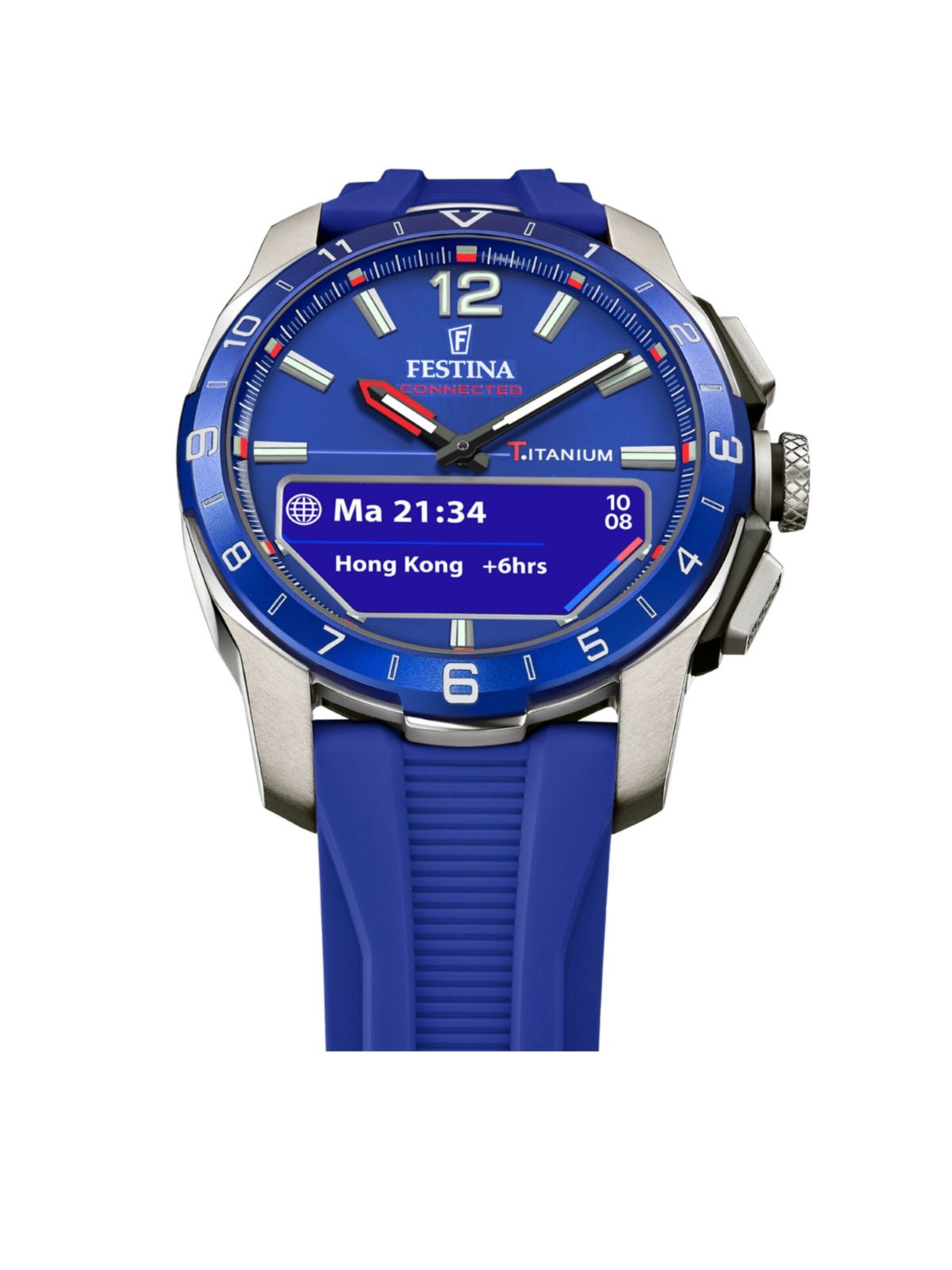 FESTINA Digitaluhr‌‌ in Blau: Vorderseite