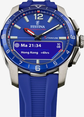 FESTINA Digitaluhr in Blau: Vorderseite