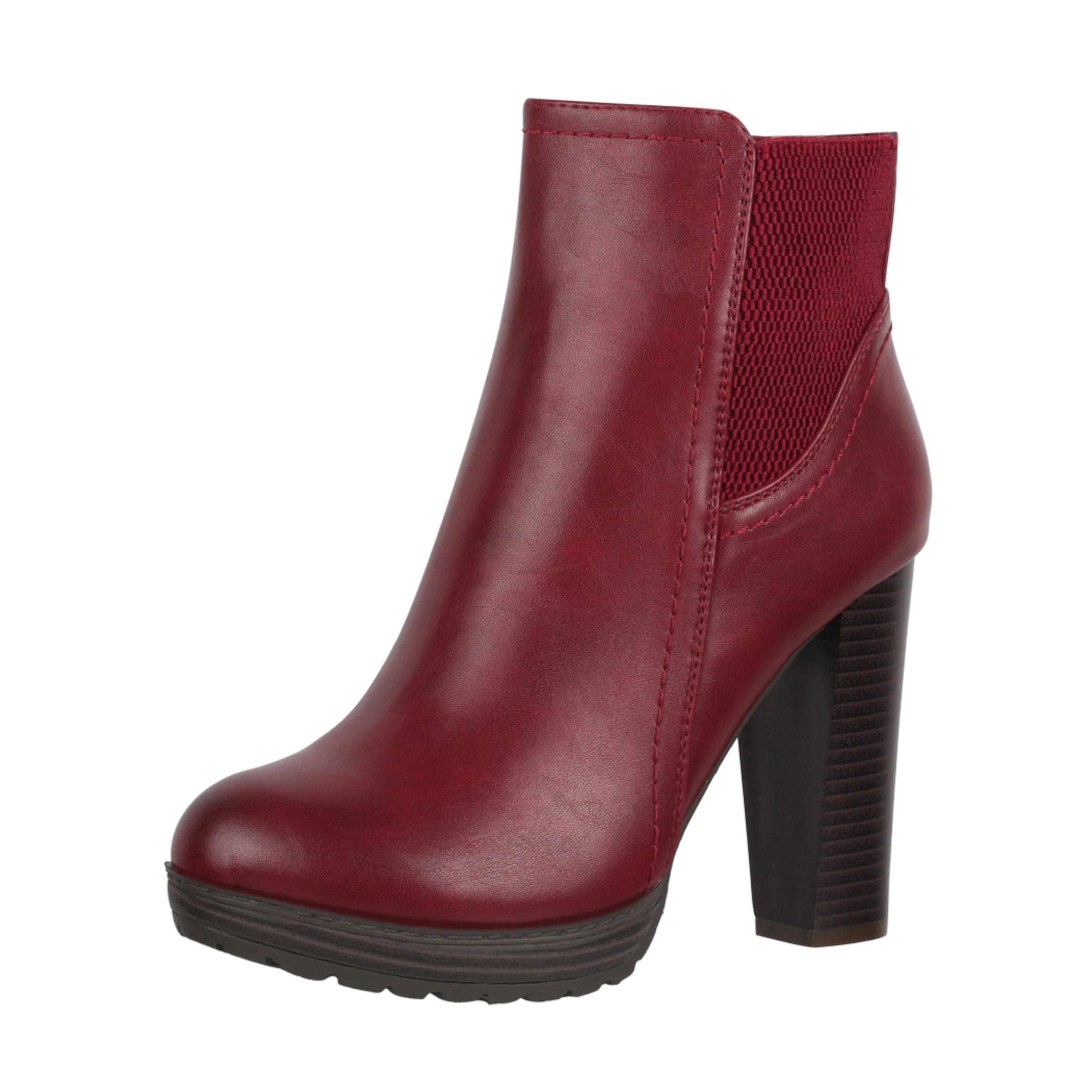 Elara Ankle Boots in Rot: Vorderseite