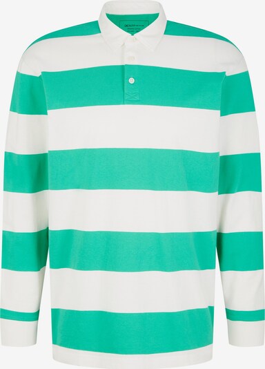 TOM TAILOR DENIM Shirt in grün / weiß, Produktansicht