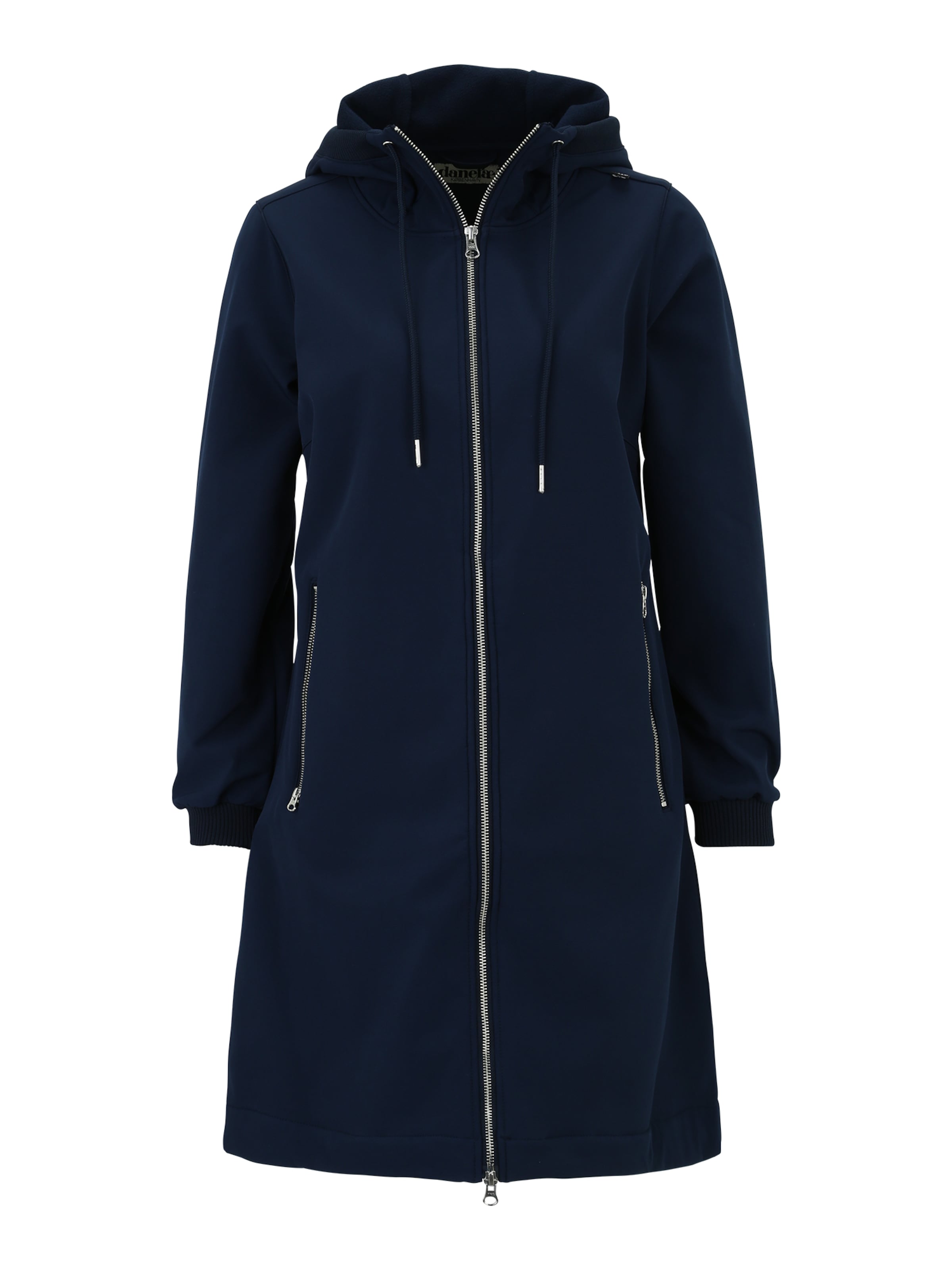 Danefae Between-Seasons Coat 'Jane' in Blue: front