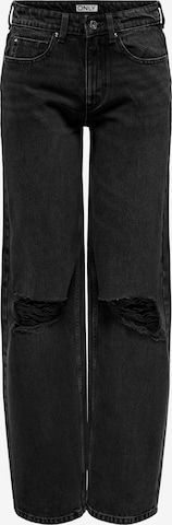 ONLY Wide Leg Farkut 'ONLCARLA' värissä musta: etupuoli