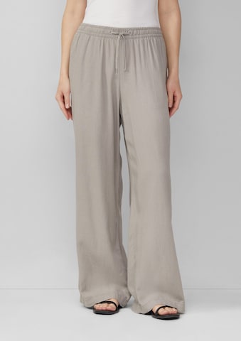 Wide Leg Pantalon QS en gris : devant