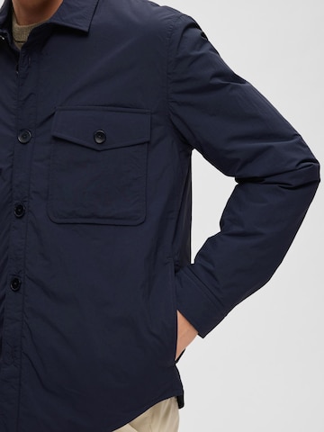 SELECTED HOMME Between-Season Jacket 'Hamish' in Blue