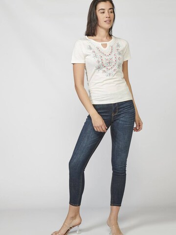 KOROSHI T-Shirt in Weiß