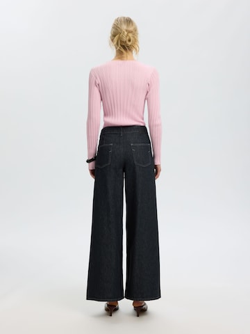 SELECTED Sweter 'SLWTOLEDO' w kolorze różowy