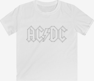 F4NT4STIC Shirt 'ACDC ' in White: front