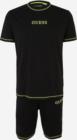 juoda GUESS Trumpa pižama 'WILLEM': priekis