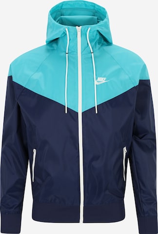 Nike Sportswear Kevad-sügisjope, värv sinine: eest vaates