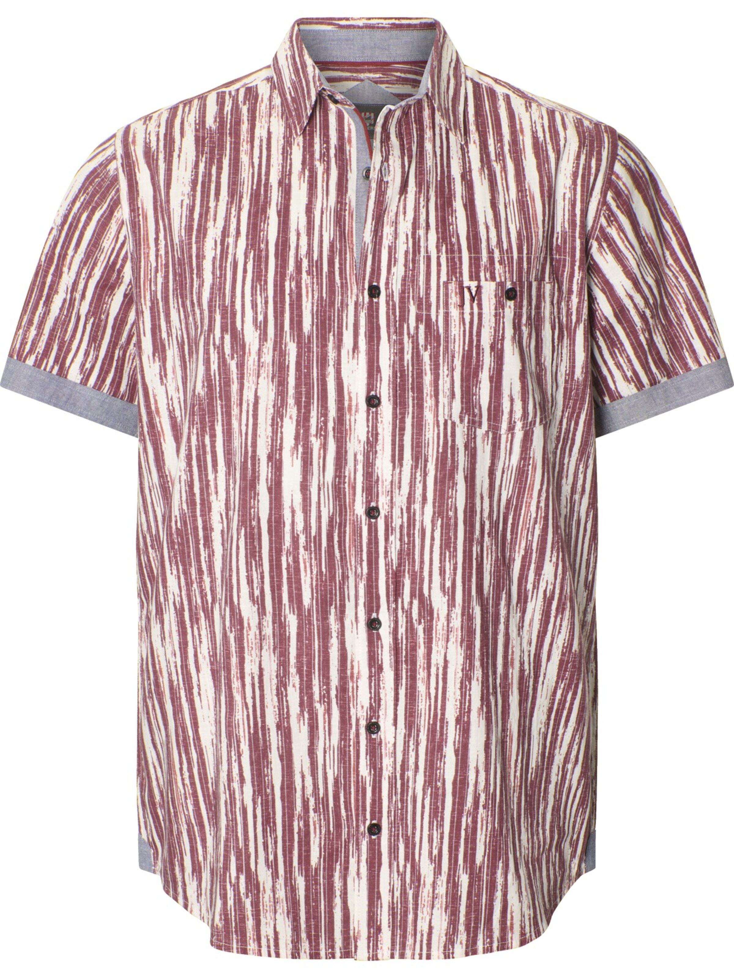 Jan Vanderstorm Comfort fit Button Up Shirt in Red: front