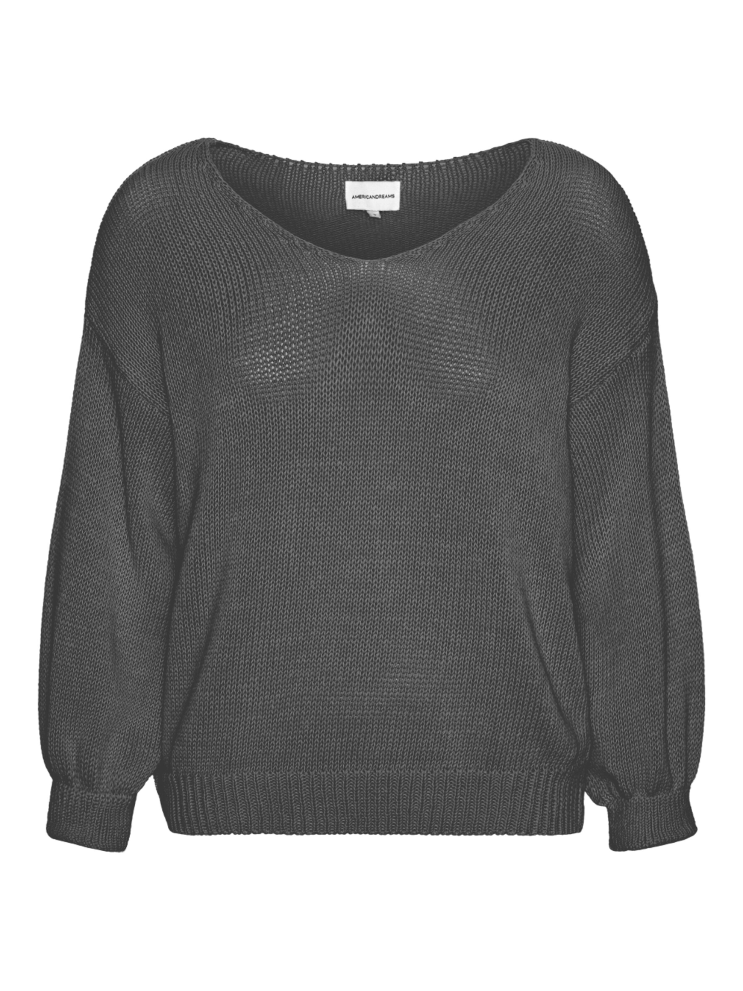 americandreams Oversized trui 'Milana Cotton' in S in de kleur Grafiet, Productweergave