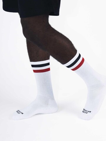 American Socks Socken 'Teenage Anarchist'‌‌‌‌‌‌ in Weiß