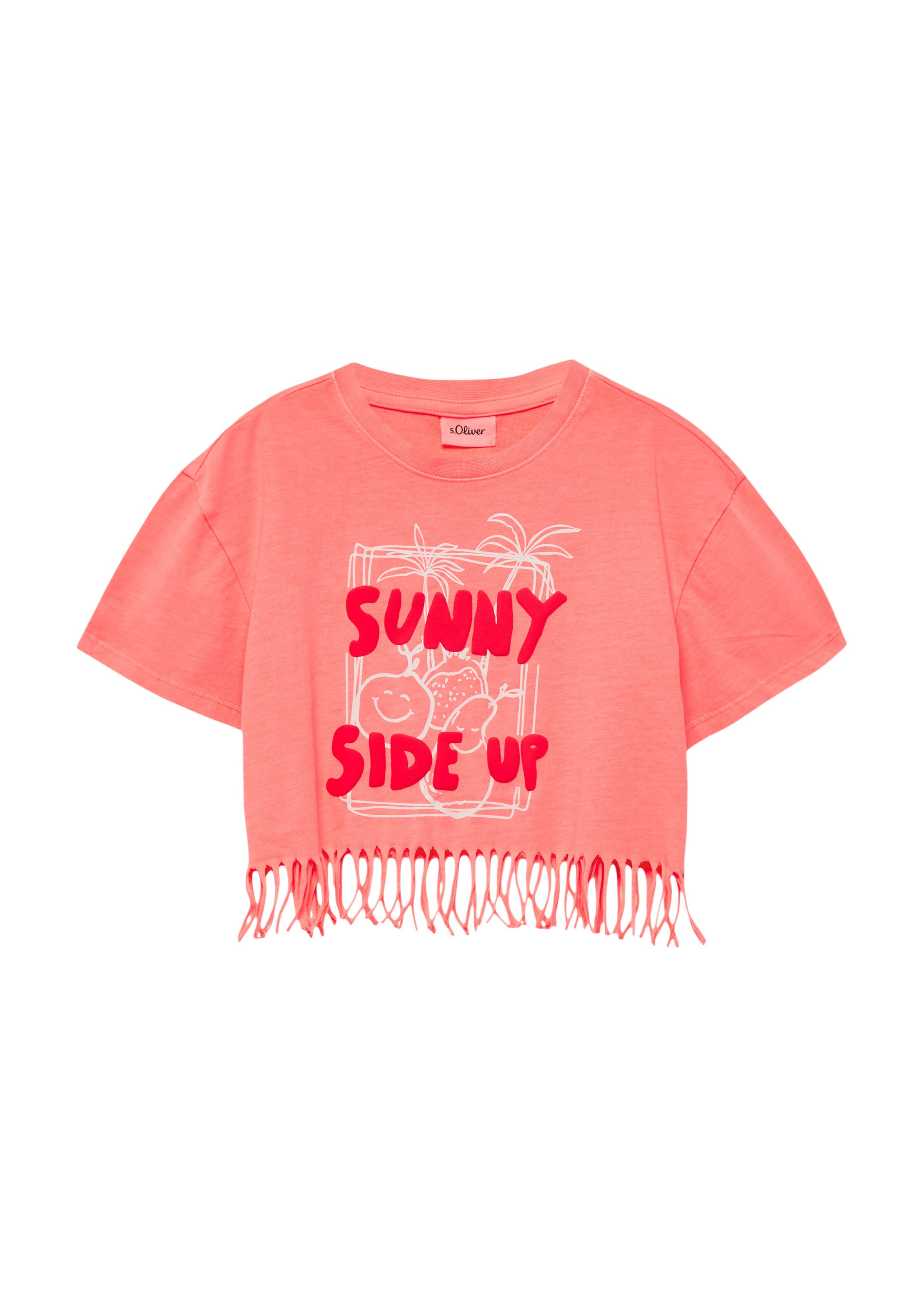 T-Shirt s.Oliver en orange : devant