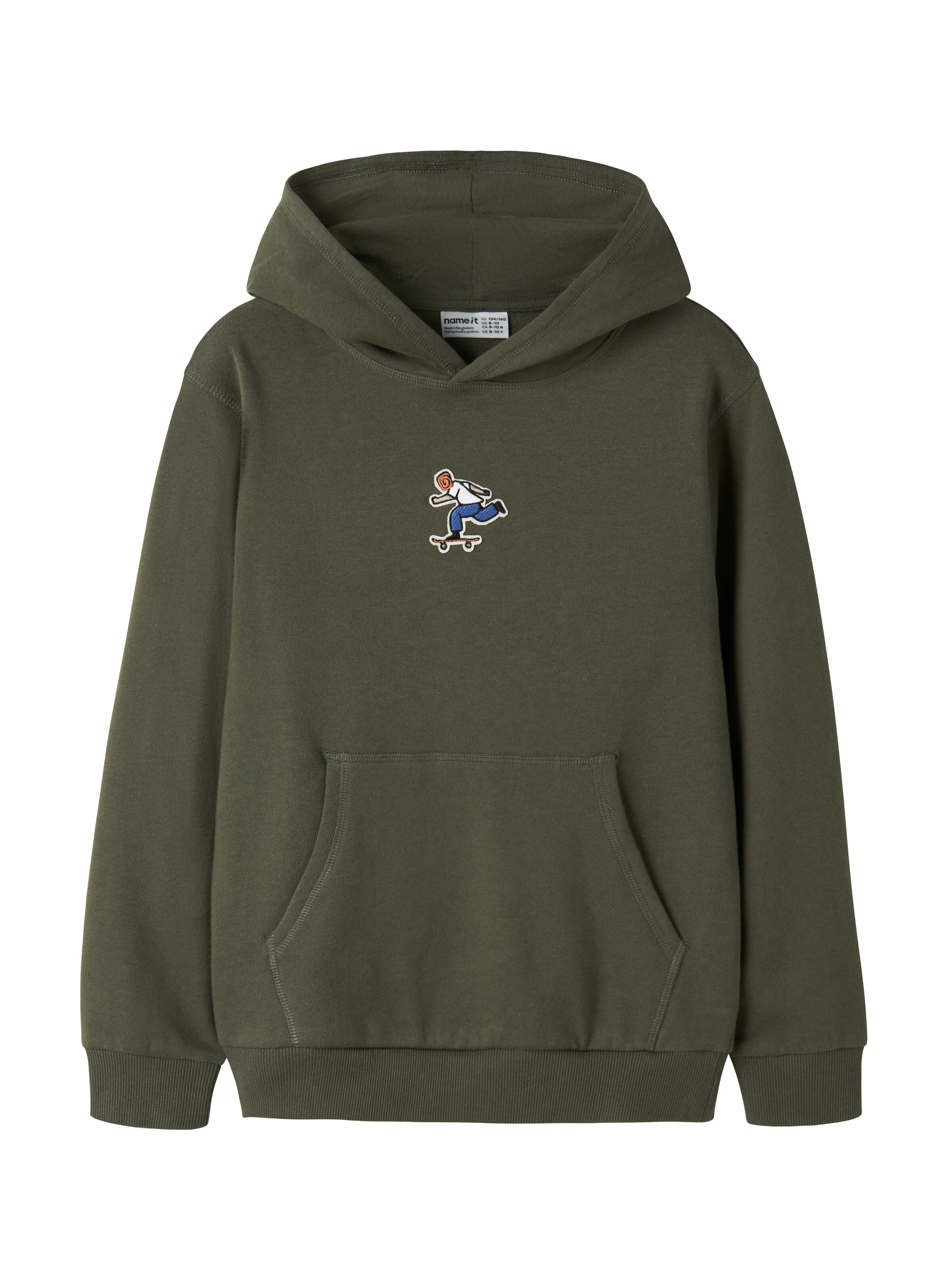 NAME IT Sweatshirt 'NKMNEO' in Green: front