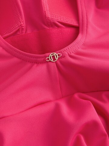 Next Bustier Sukienka plażowa w kolorze różowy