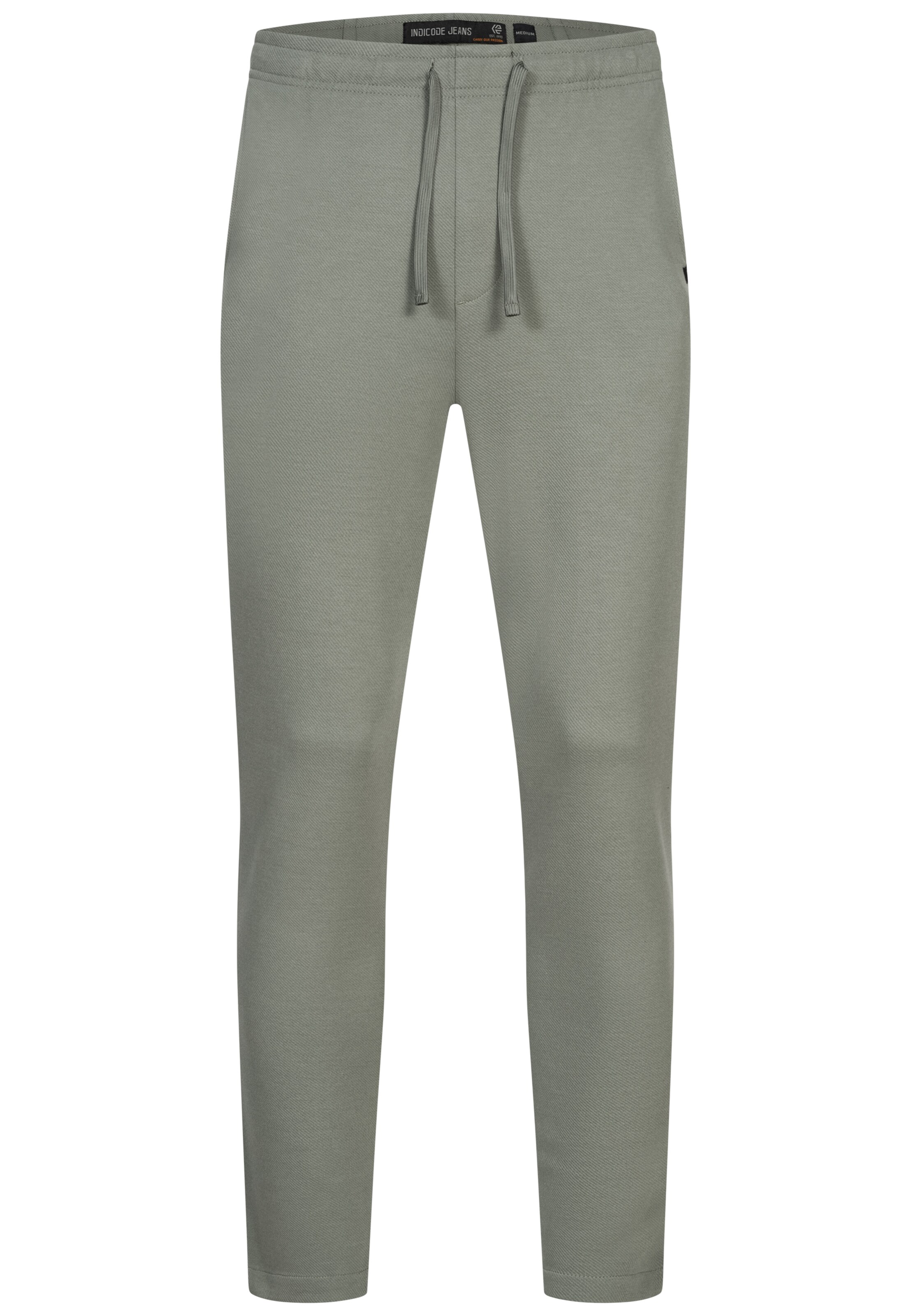 INDICODE JEANS Chino trousers 'Cowell' in Grey: front