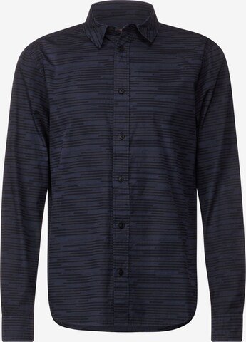 Street One MEN Regular fit Button Up Shirt in Blue: front