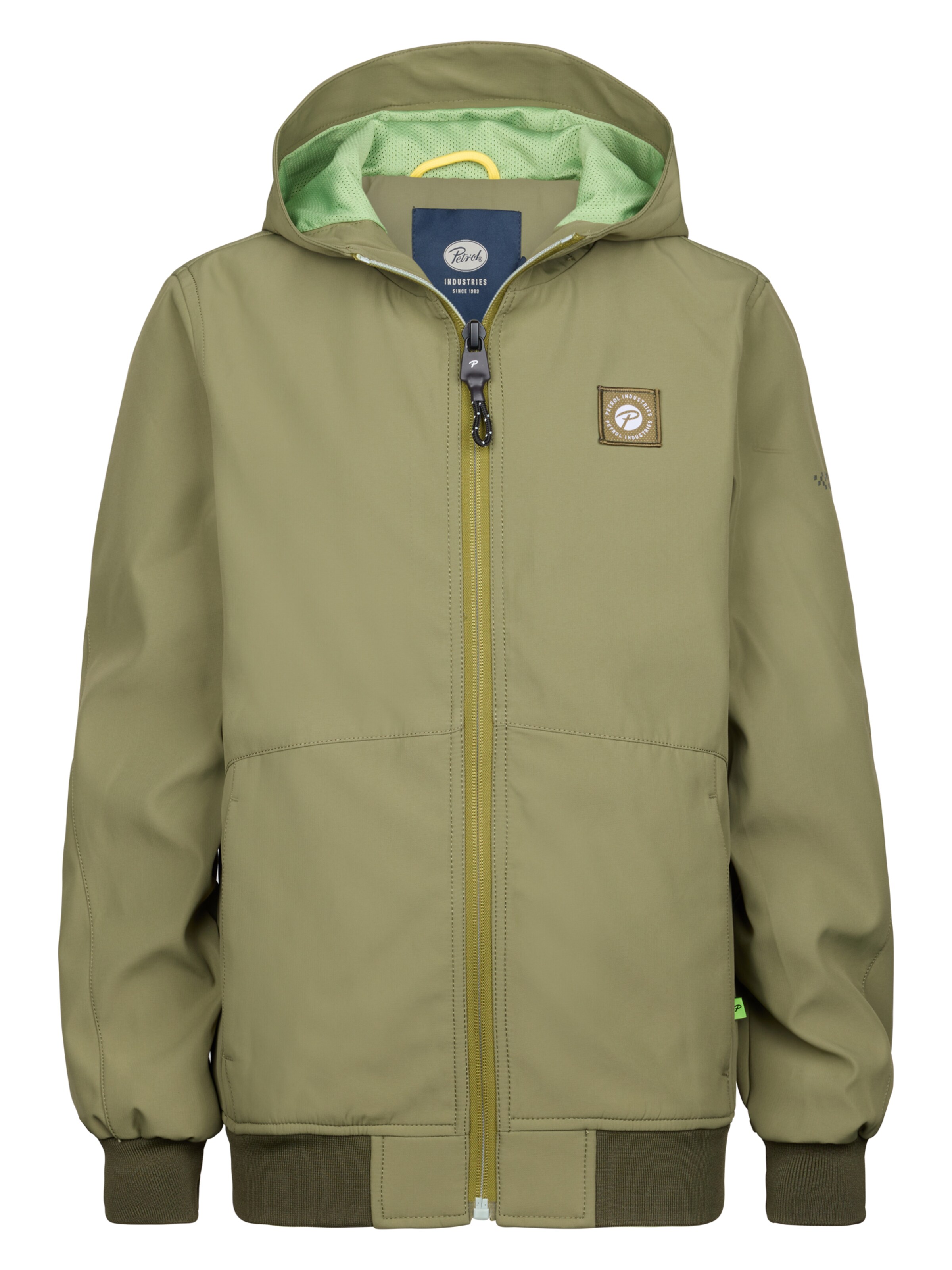 Petrol Industries Tussenjas 'Lemon' in de kleur Groen, Productweergave