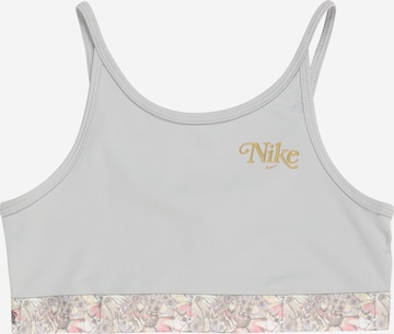 NIKE Bustier Športni nederček 'Trophy' | siva barva: sprednja stran