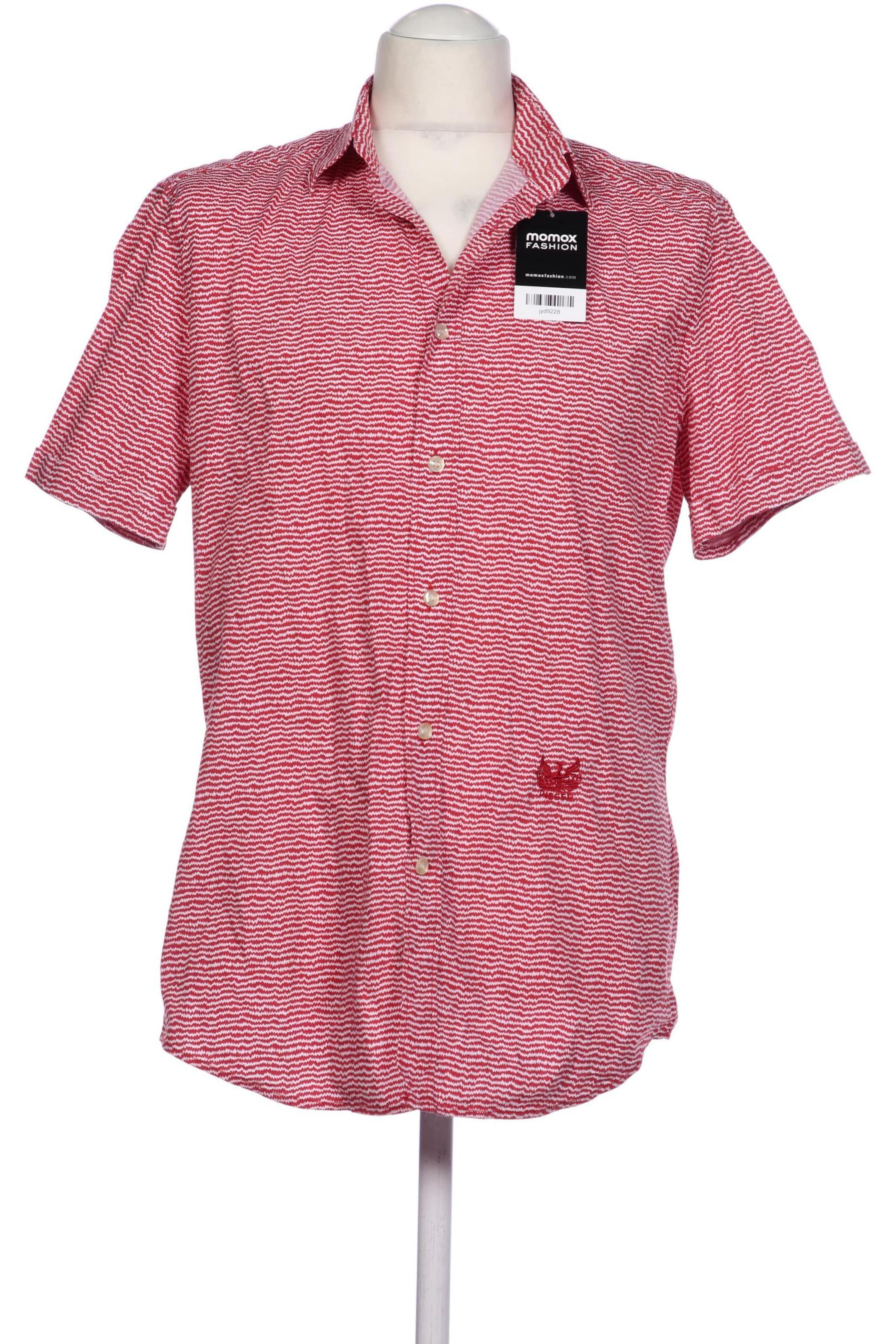 DIESEL Button Up Shirt in L in Red: front
