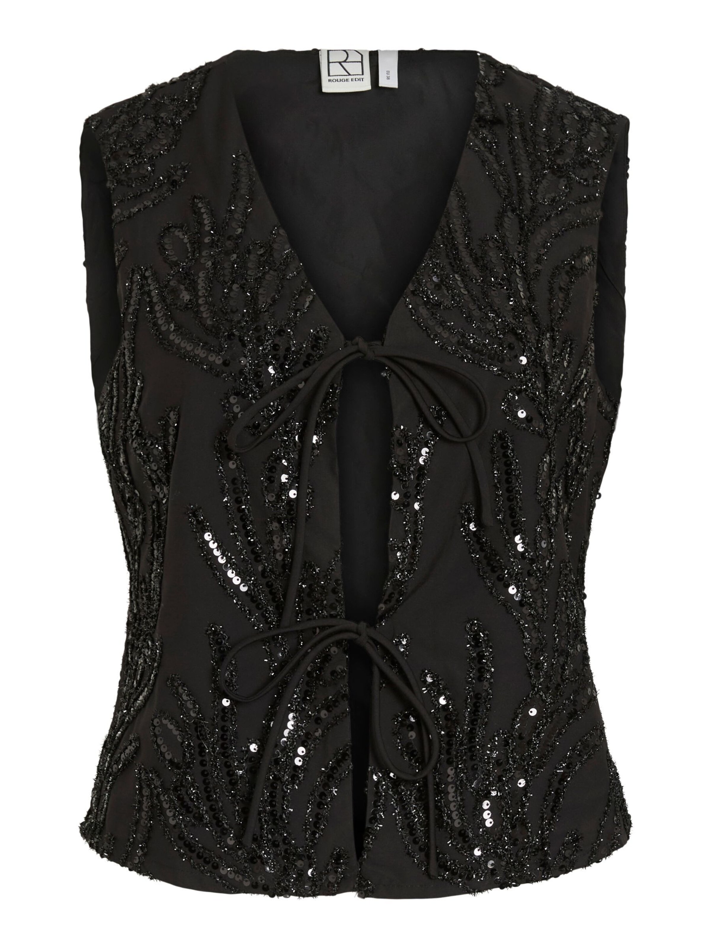 Top di ROUGE EDIT in nero: frontale