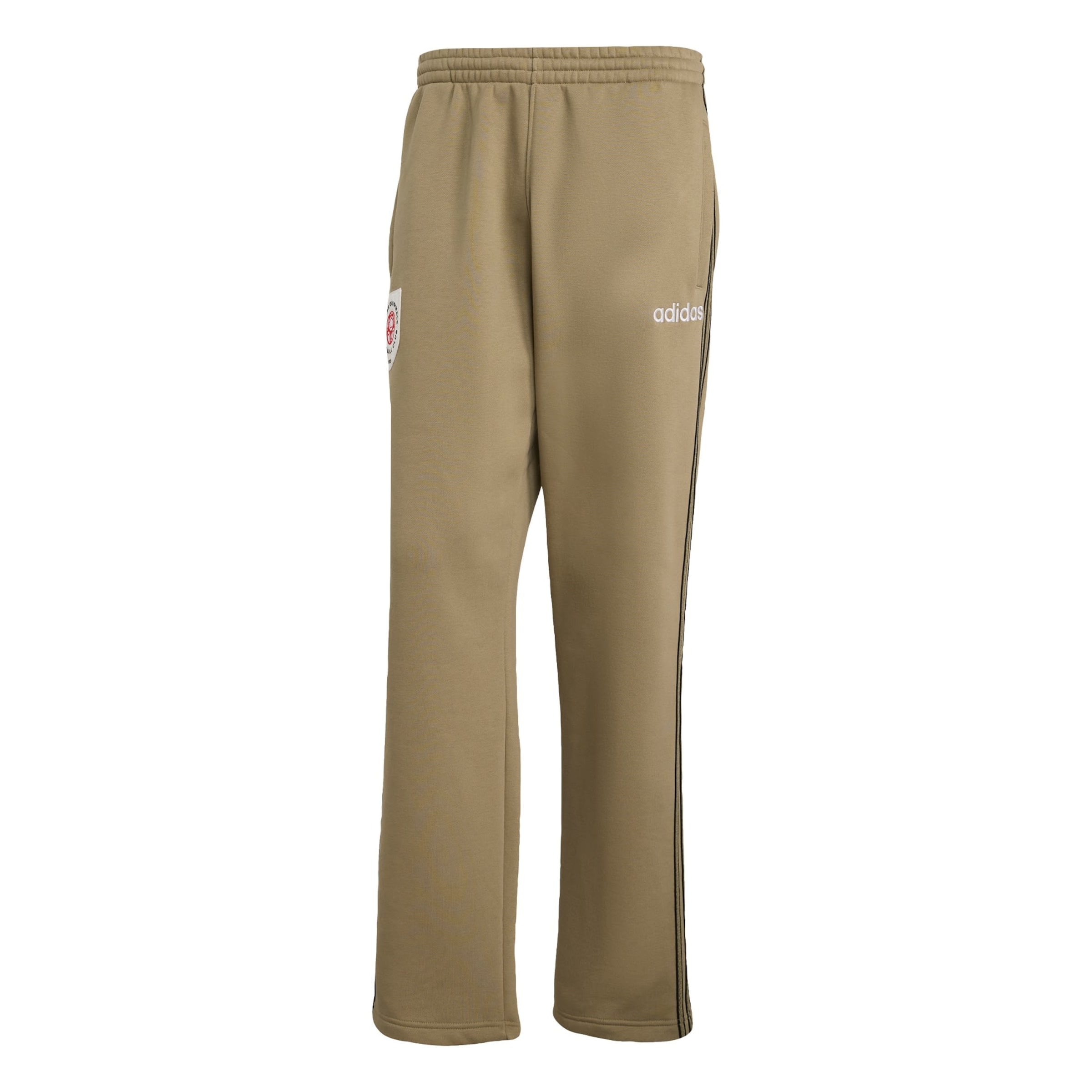 ADIDAS ORIGINALS Regular Byxa &#x27;Mesh Stripe&#x27; i grön: framsida