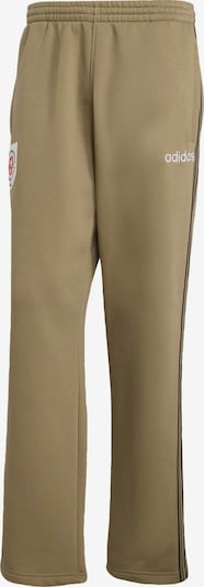 Kelnės 'Mesh Stripe' iš ADIDAS ORIGINALS, spalva – alyvuogių spalva / juoda / balta, Prekių apžvalga