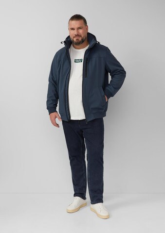 s.Oliver Men Big Sizes Sweatshirt in Weiß