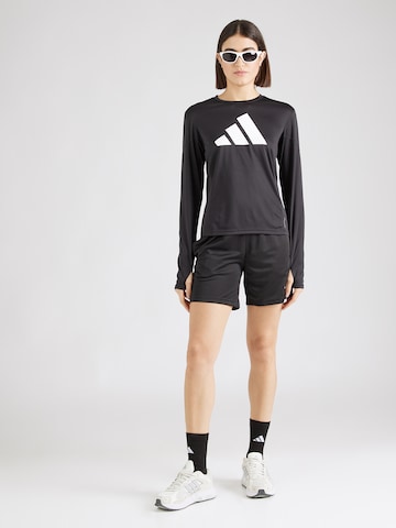 ADIDAS PERFORMANCE - Camisa funcionais 'RUN IT' em preto