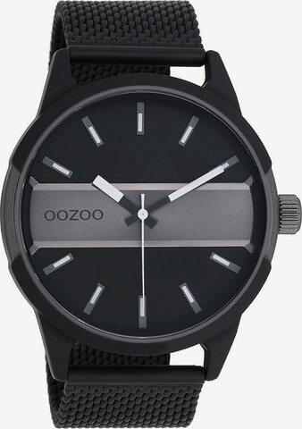 OOZOO Analog Watch in Black: front