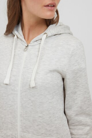 Oxmo Zip-Up Hoodie in Grey