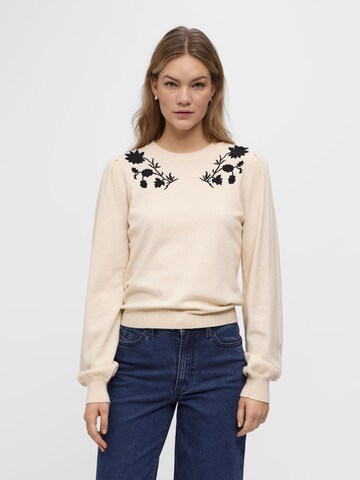 OBJECT Sweater in Beige: front