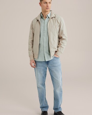 WE Fashion Slim fit Overhemd in Groen
