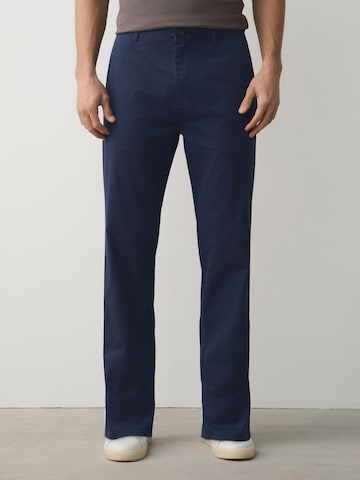 Next Обычный Брюки-чинос в Синий: спереди