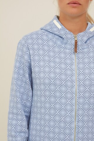 Oxmo Zip-Up Hoodie 'VENDELA' in Blue