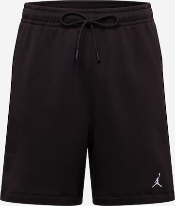 Regular Pantaloni de la Jordan pe negru: față