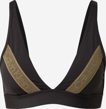 Calvin Klein Swimwear Triangle Bikini Top 'Apex' in Black: front