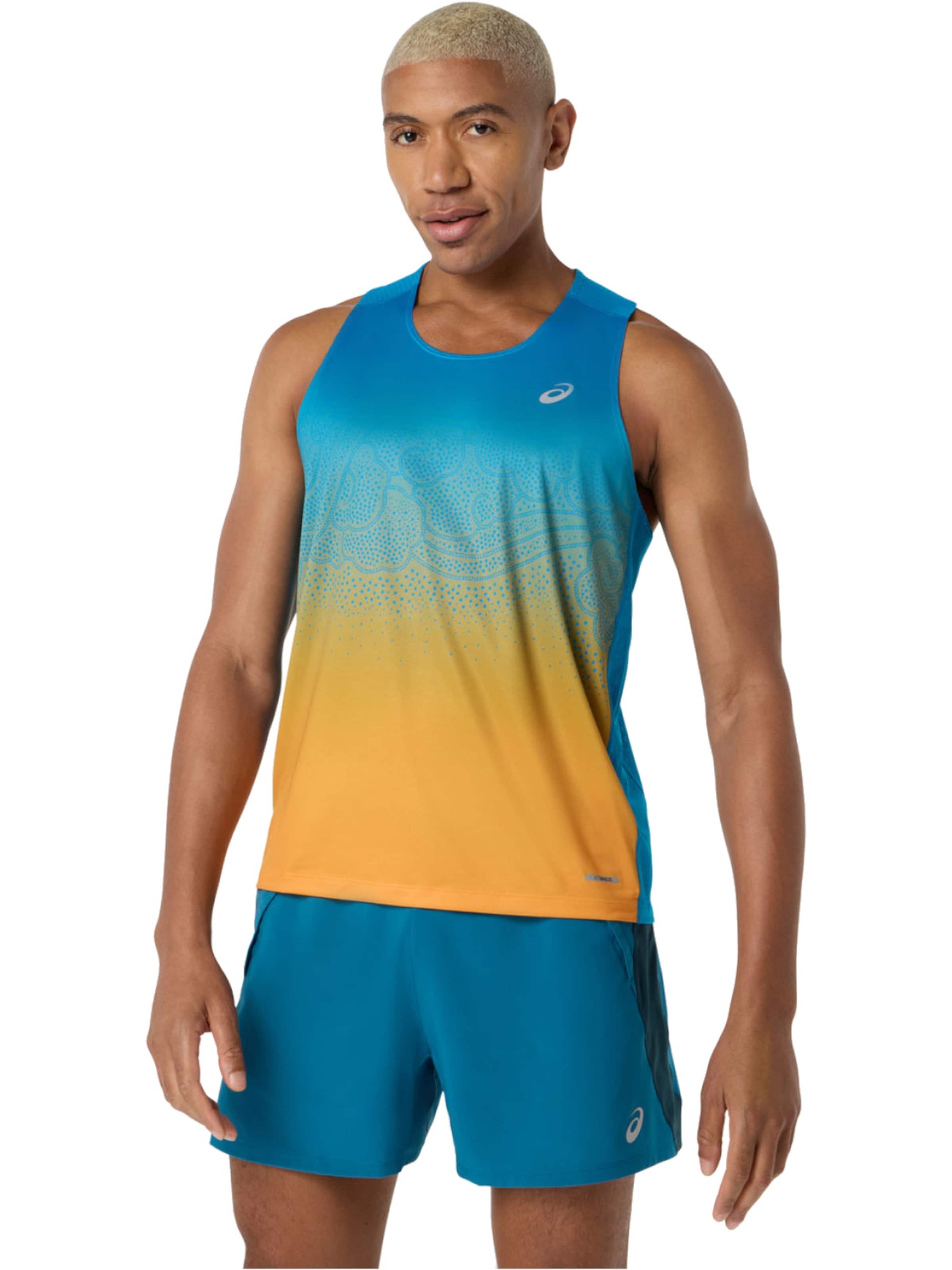 ASICS Shirt 'ASICS Road Fade Singlet' in Blue: front