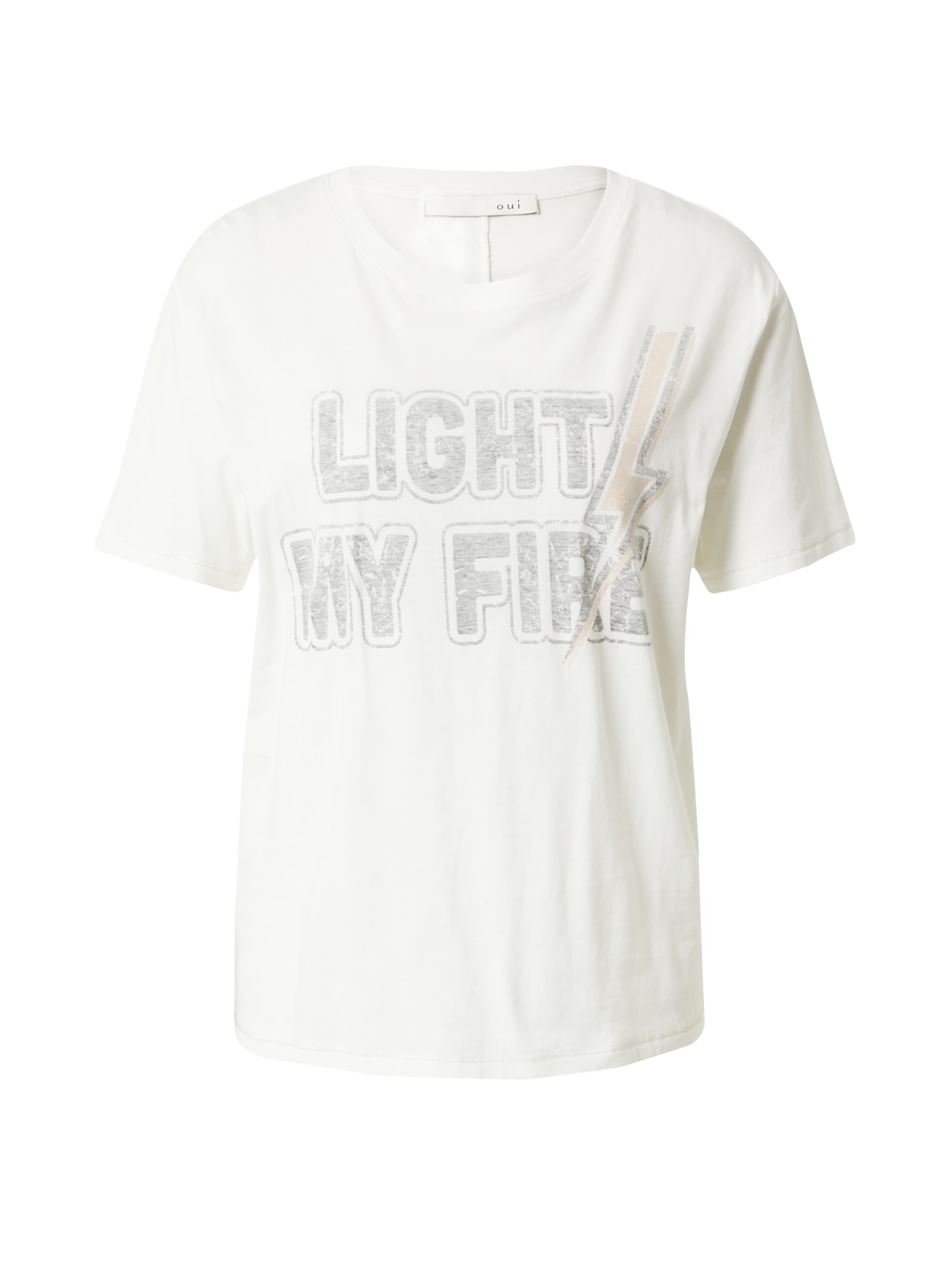 Frauen Shirts & Tops OUI T-Shirt in Weiß - YR86106