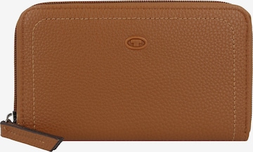 TOM TAILOR Wallet 'Ela' in Brown: front