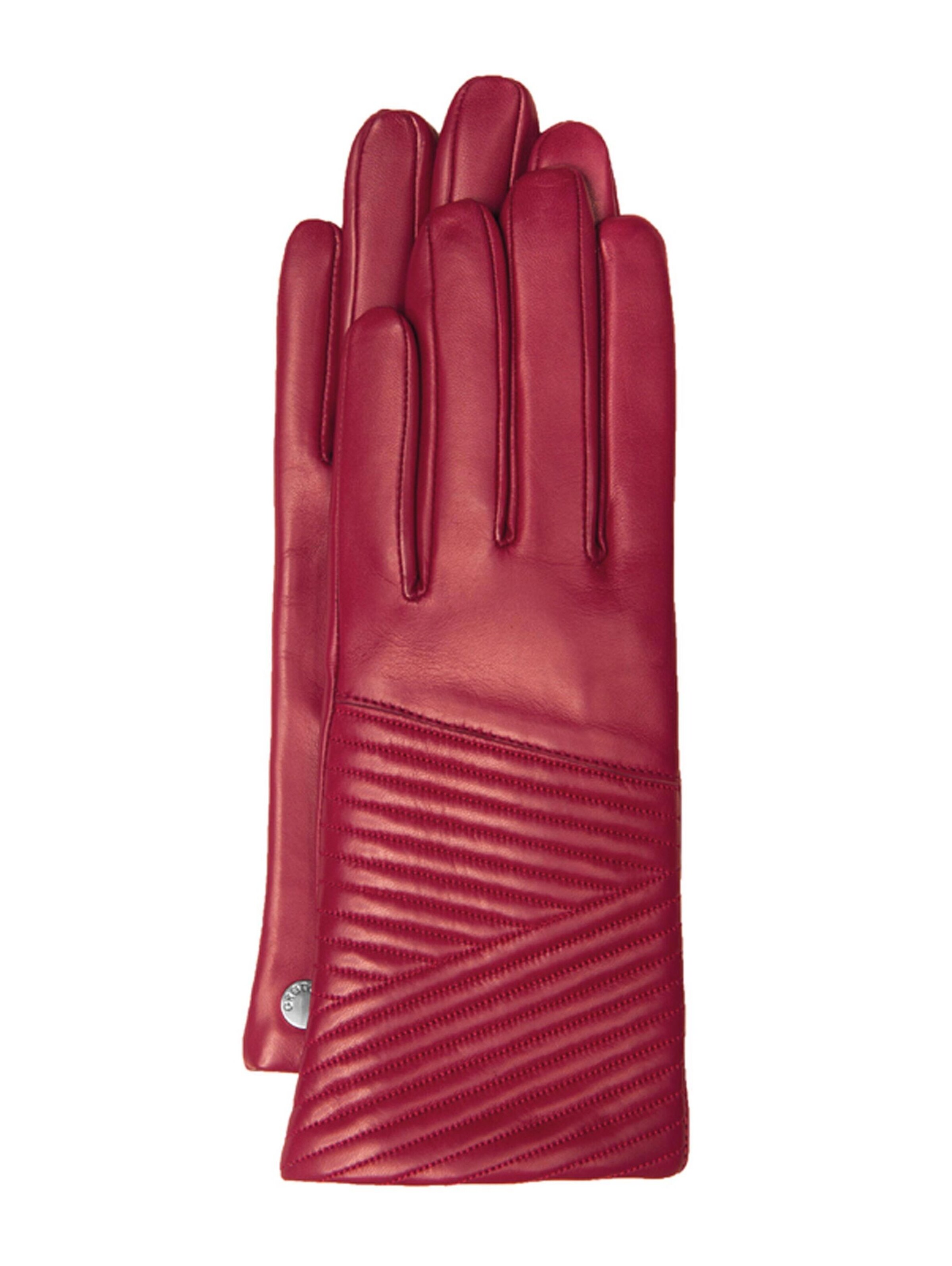 Gretchen Full Finger Gloves in Red: front