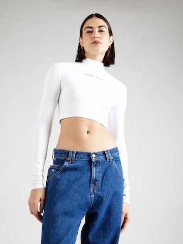 Tommy Jeans Shirts 'ESSENTIAL' i hvid: forside