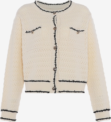 Cardigan faina en beige : devant